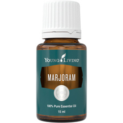 Ätherisches Öl Majoran von Young Living, freigestellt vor weissem Hintergrund