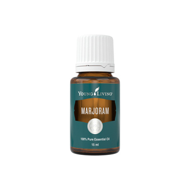 Ätherisches Öl Majoran von Young Living, freigestellt vor weissem Hintergrund