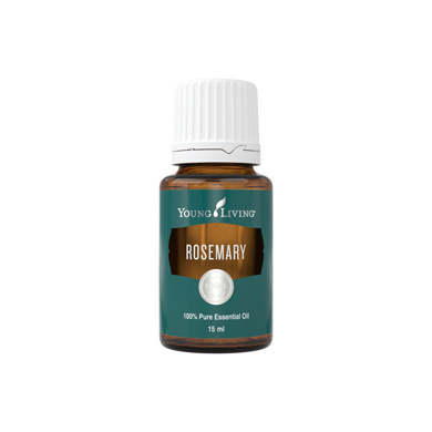 Ätherisches Öl Rosmarin von Young Living, freigestellt vor weissem Hintergrund