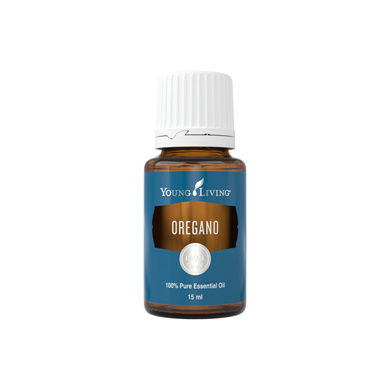 Ätherisches Öl Oregano von Young Living, freigestellt vor weissem Hintergrund