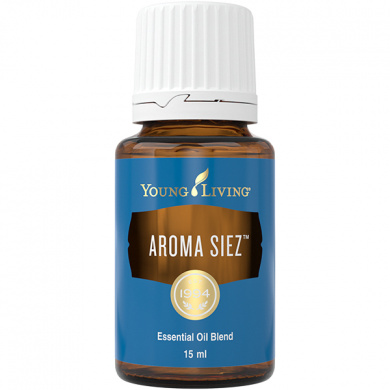 Ätherisches Öl Aroma Siez von Young Living, freigestellt vor weissem Hintergrund