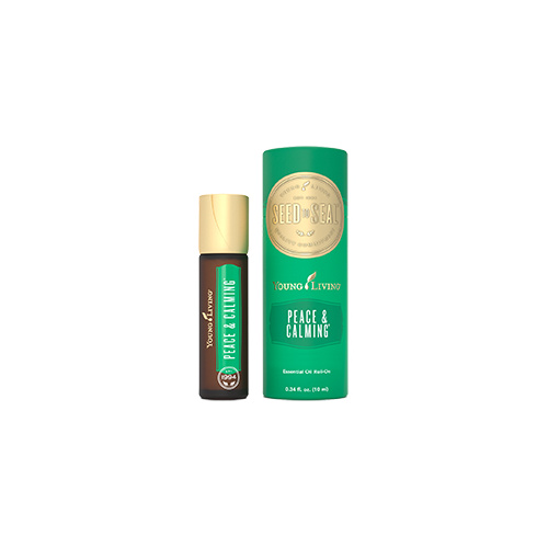 Ätherisches Öl Peace & Calming Roll-On mit Verpackung von Young Living, freigestellt vor weissem Hintergrund Ätherisches Öl Peace & Calming Roll-On mit Verpackung von Young Living, freigestellt vor weissem Hintergrund