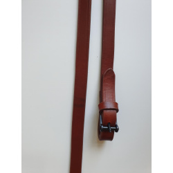 Spanische Zügel Vaquero braun 18mm, Länge 1,55m je Seite, bestes vegetabil gegerbtes Zaumleder, freigestellt