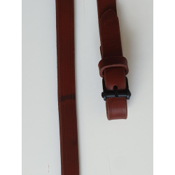Spanische Zügel Vaquero braun 18mm, Länge 1,55m je Seite, bestes vegetabil gegerbtes Zaumleder, freigestellt