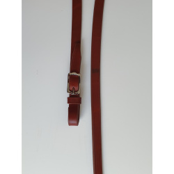 Portugiesische Zügel Lusitania braun/silber 16mm, Länge 1,55m je Seite, bestes vegetabil gegerbtes Zaumleder, freigestellt