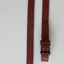 Spanische Zügel Vaquero braun 18mm, Länge 1,55m je Seite, bestes vegetabil gegerbtes Zaumleder, freigestellt