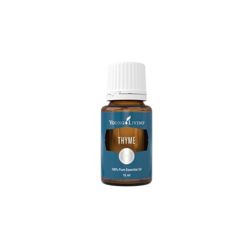 Ätherisches Öl Thymian von Young Living, freigestellt vor weissem Hintergrund