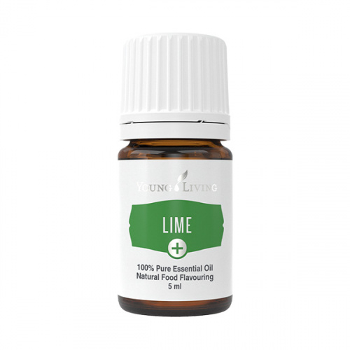Ätherisches Öl Limette von Young Living, freigestellt vor weissem Hintergrund