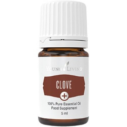 Ätherisches Öl Nelke Plus von Young Living, freigestellt vor weissem Hintergrund