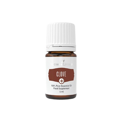 Ätherisches Öl Nelke Plus von Young Living, freigestellt vor weissem Hintergrund