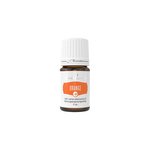 Ätherisches Öl Orange Plus von Young Living, freigestellt vor weissem Hintergrund