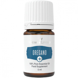 Ätherisches Öl Oregano Plus von Young Living, freigestellt vor weissem Hintergrund