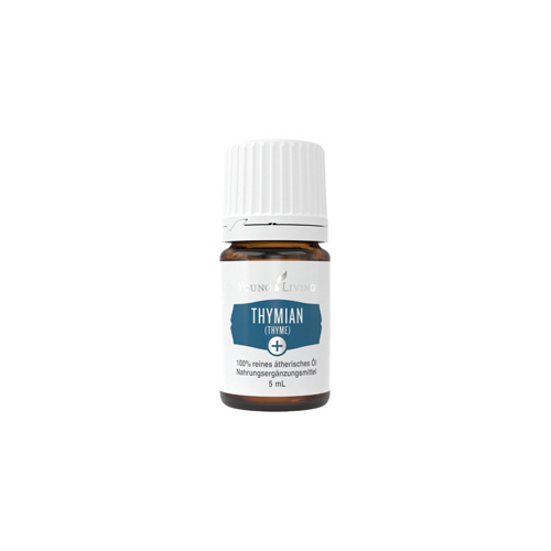 Ätherisches Öl Thymian Plus von Young Living, freigestellt vor weissem Hintergrund