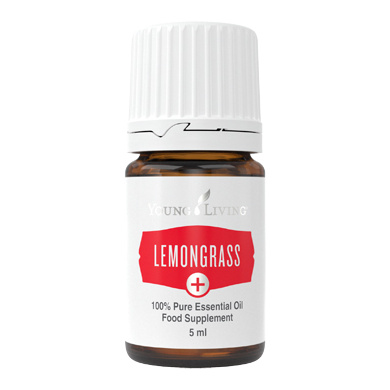 Ätherisches Öl Zitronengras Plus von Young Living, freigestellt vor weissem Hintergrund