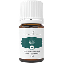 Ätherisches Öl Salbei Plus von Young Living, freigestellt vor weissem Hintergrund