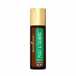 Ätherisches Öl Peace & Calming Roll-On mit Verpackung von Young Living, freigestellt vor weissem Hintergrund