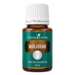 Ätherisches Öl Majoran von Young Living, freigestellt vor weissem Hintergrund