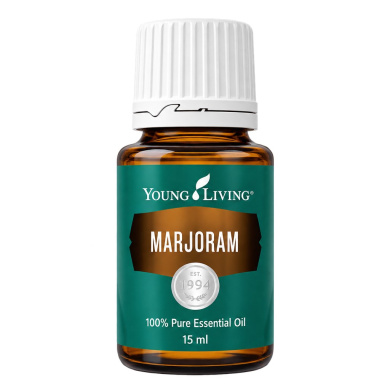 Ätherisches Öl Majoran von Young Living, freigestellt vor weissem Hintergrund